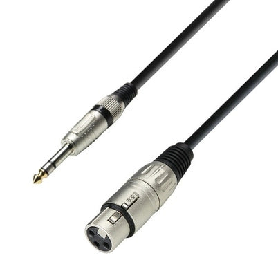 Stereo Jack til XLR hunn (3m)