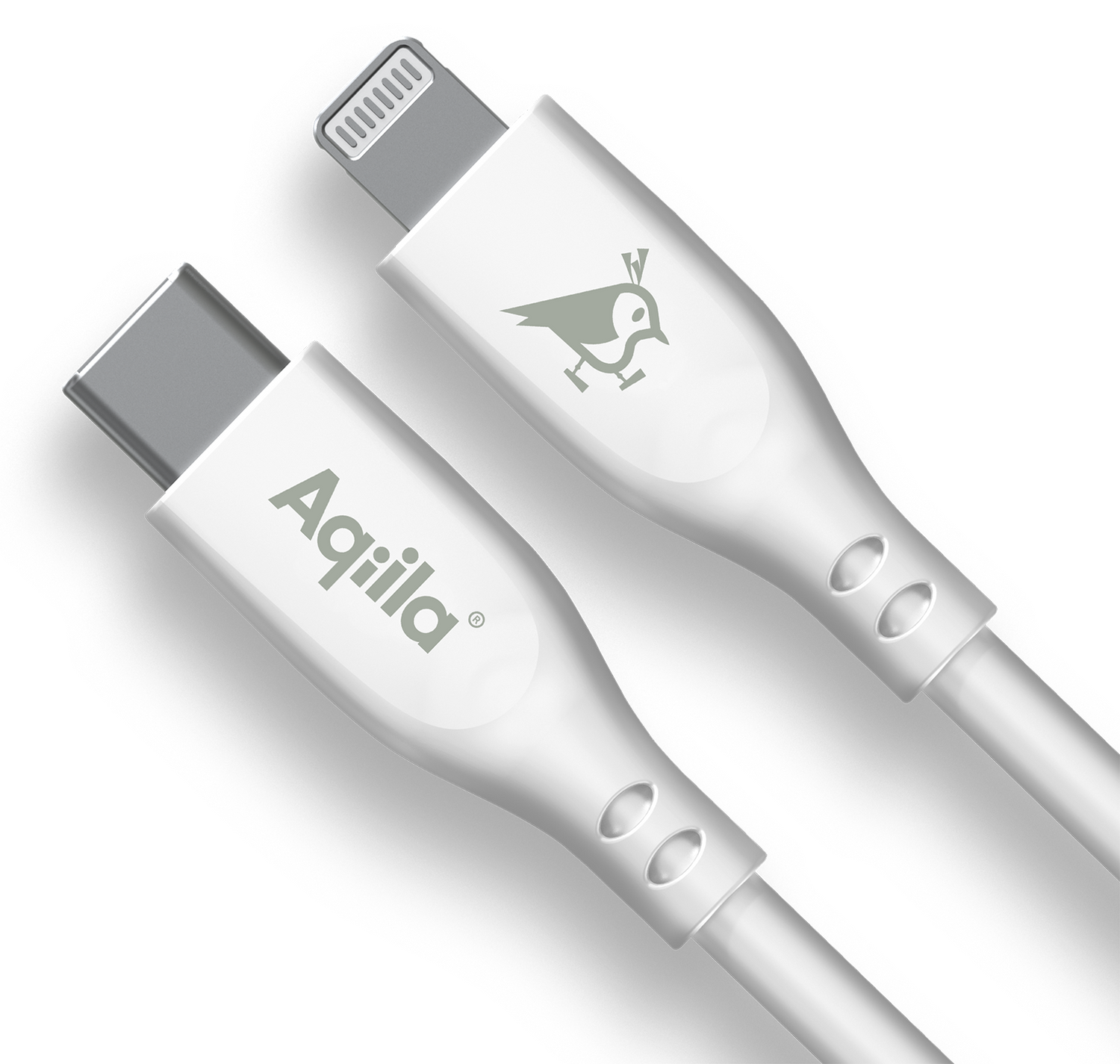 Aqiila Silicon USB-C/Lightni. 2.0 30W 2m Charging cable