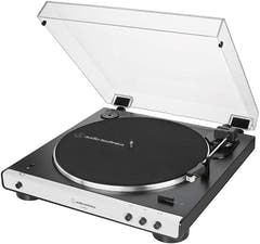Audio-Technica AT-LP60XBT-WH + Pioneer DM-40BT-W Bluetooth høyttalere 