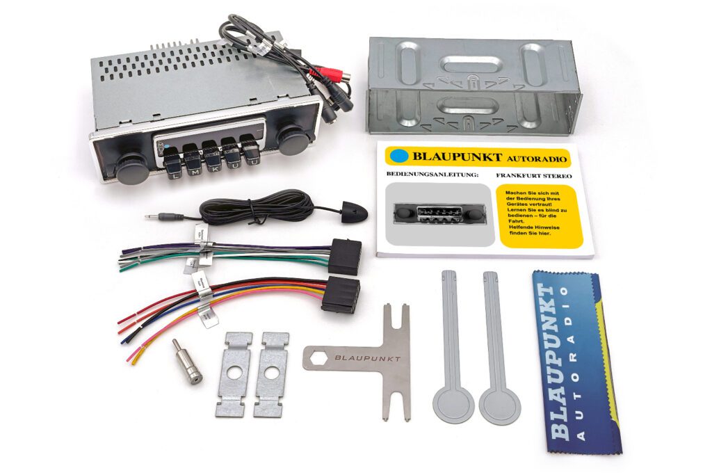 Blaupunkt Frankfurt Stereo Retro bilradio med DAB+, Bluetooth, USB-C og AUX