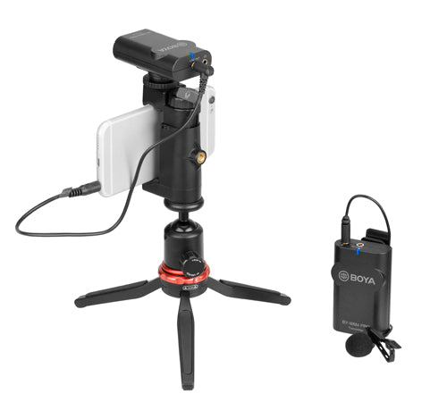 Boya trådløst sett for DSLR og smarttelefoner