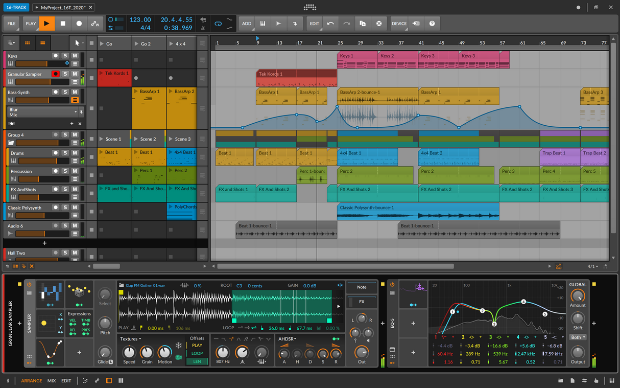 Bitwig Studio Grunnleggende