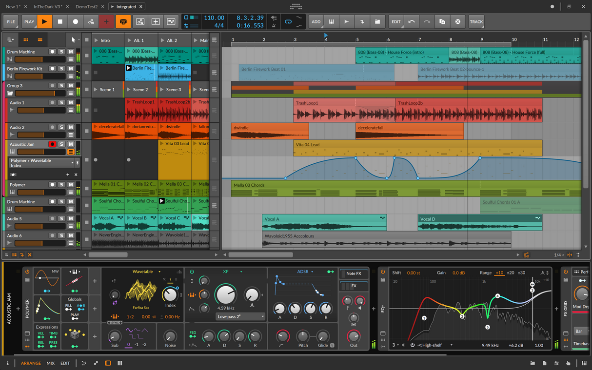 Bitwig Studio Grunnleggende