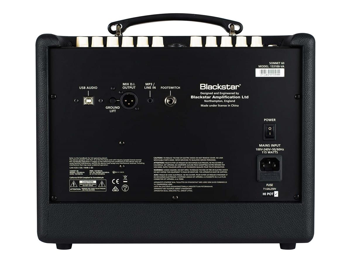 Blackstar Sonnet 60 akustisk gitarforsterker (svart)