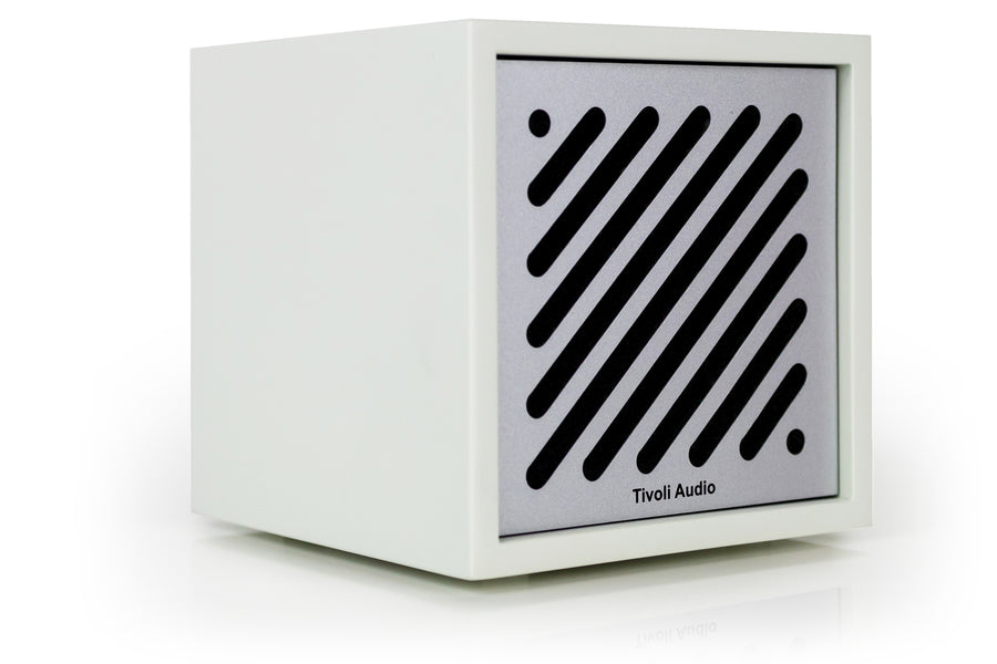Tivoli Audio Boutique Bluetooth-høyttaler, hvit/sølv