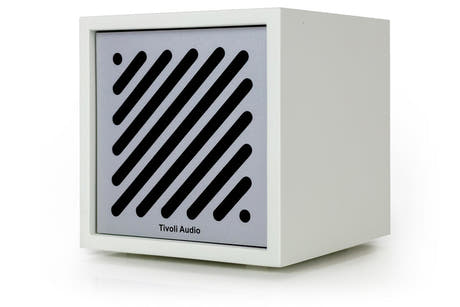 Tivoli Audio Boutique Bluetooth-høyttaler, hvit/sølv