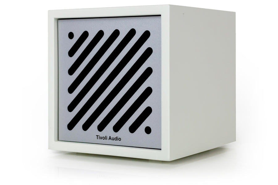Tivoli Audio Boutique Bluetooth-høyttaler, hvit/sølv