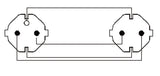 ProCab Shuko power forlænger kabel 3x1,5 mm2 1,5m