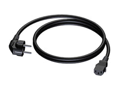 ProCab strømkabel 3x1,5 mm², hunn Euro>Schuko hann, 0,5 m