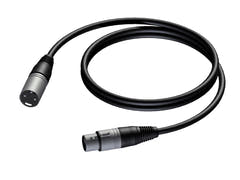 ProCab høyttalerkabel 2 x 1,5 mm² XLR > XLR, 10 meter
