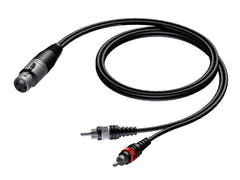 ProCab signalkabel XLR hunn > 2 x RCA - 3 m