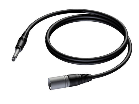 ProCab XLR hann > Jack stereo - balansert kabel 3 meter
