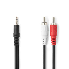 Adapterkabel Minijack til RCA Phono (2m)