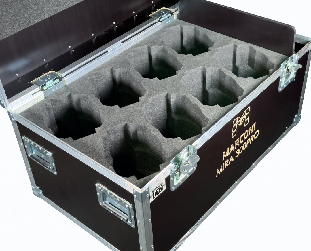 Marconi Flightcase for 8 x Marconi Mira 300PRO