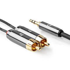 Premium StereoRCA til minijack (1m)