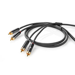 Premium stereo phono-kabel (2m)