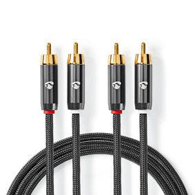 Premium stereo phono-kabel (2m)