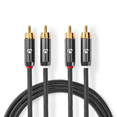 Premium stereo phono-kabel (2m)