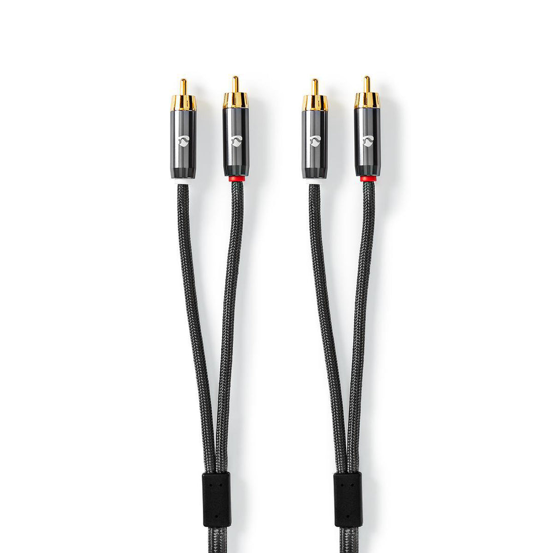 Premium stereo phono-kabel (2m)