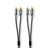 Premium stereo phono-kabel (1m)