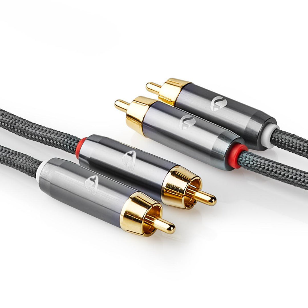Premium stereo phono-kabel (2m)