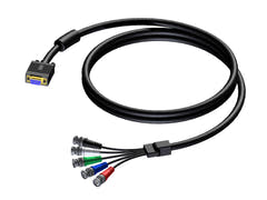 ProCab SVGA hunn > 5 x BNC hann 0,3 meter
