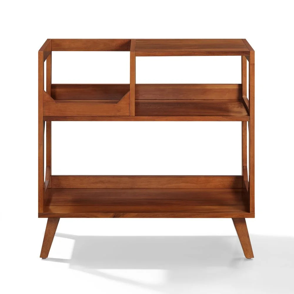Crosley Asheville medium platespillerstativ med oppbevaring for vinylplater