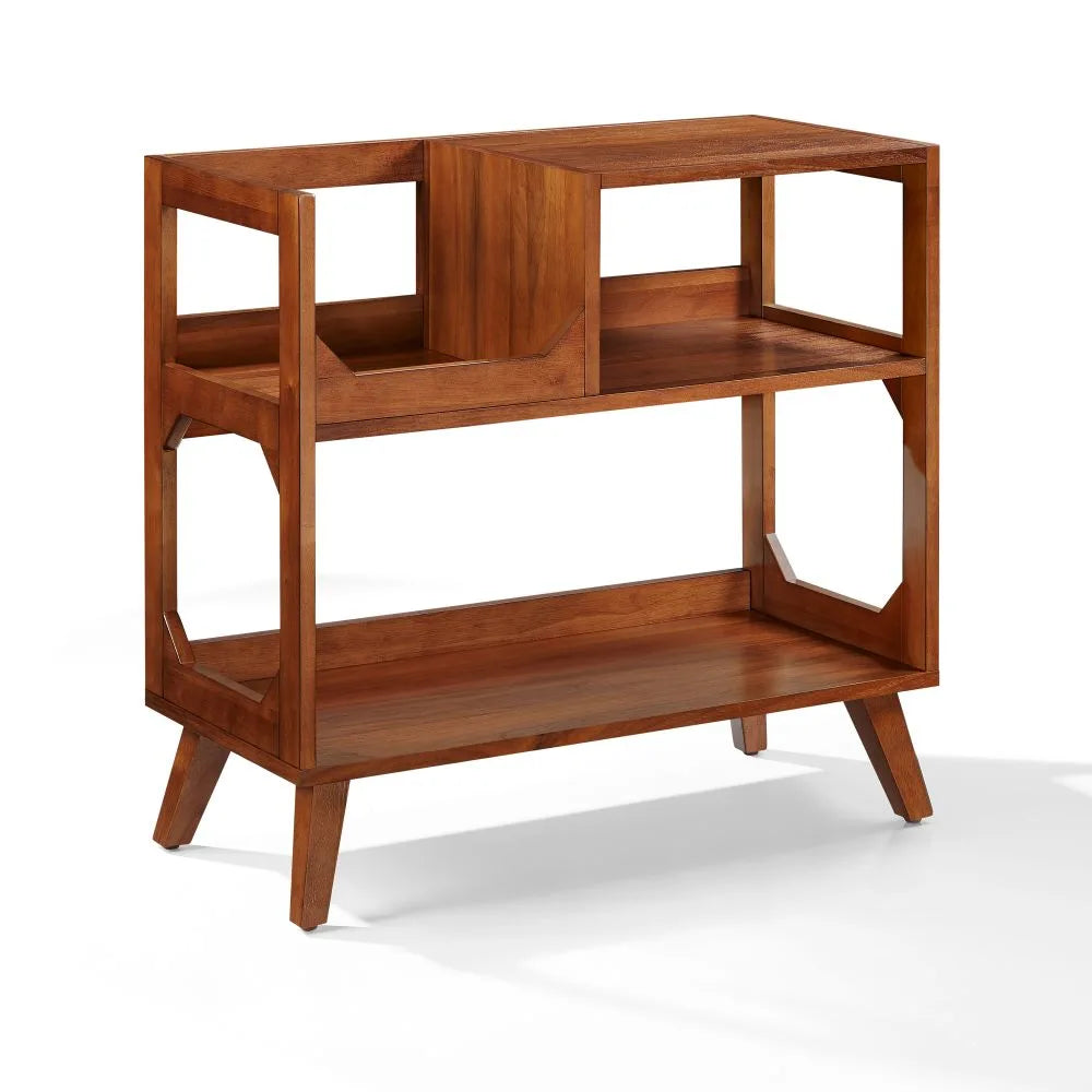 Crosley Asheville medium platespillerstativ med oppbevaring for vinylplater