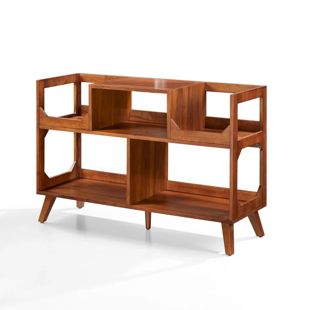 Crosley Asheville stort platespillerstativ med oppbevaring for vinylplater