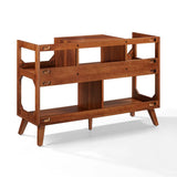 Crosley Asheville stort platespillerstativ med oppbevaring for vinylplater
