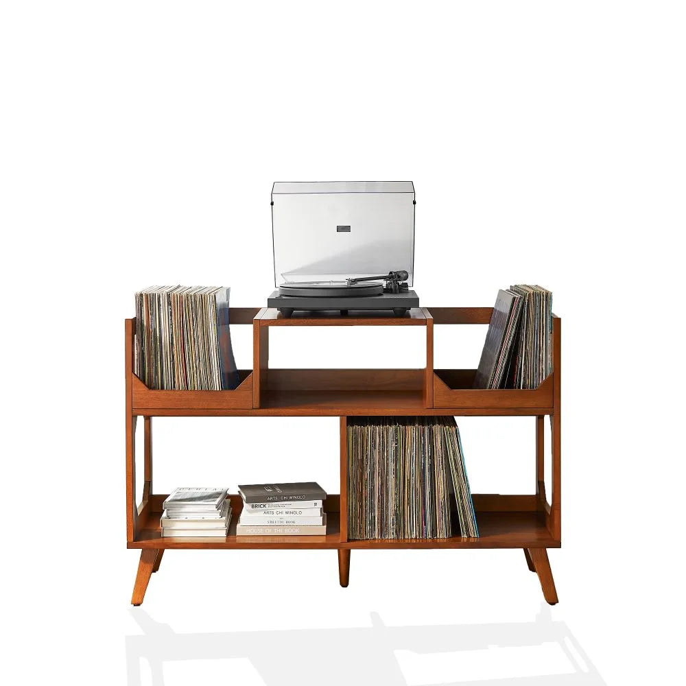 Crosley Asheville stort platespillerstativ med oppbevaring for vinylplater