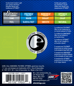 Elixir Optiweb gitarstrenger (tilpasset lys, 09-46)