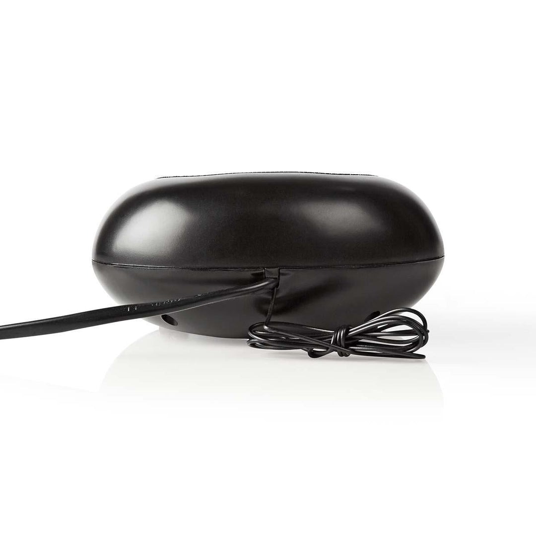 Klokkeradio med vekkerklokke (oval)