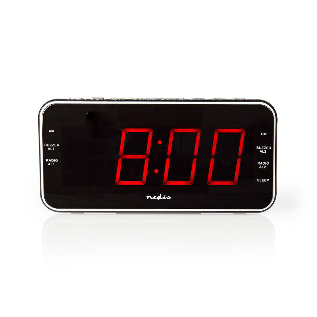Klokkeradio med vekkerklokke