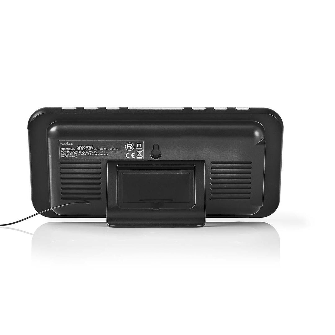 Klokkeradio med vekkerklokke