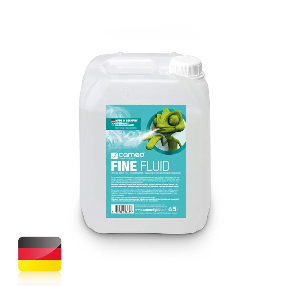 Cameo FINE FLUID 5 L - haze-effekt tåkevæske med svært lav densitet og svært lang hengtid 5 L