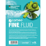 Cameo FINE FLUID 5 L - haze-effekt tåkevæske med svært lav densitet og svært lang hengtid 5 L