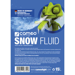 Cameo SNOW FLUID 15 L - spesialvæske til snømaskiner for produksjon av skum 15 L