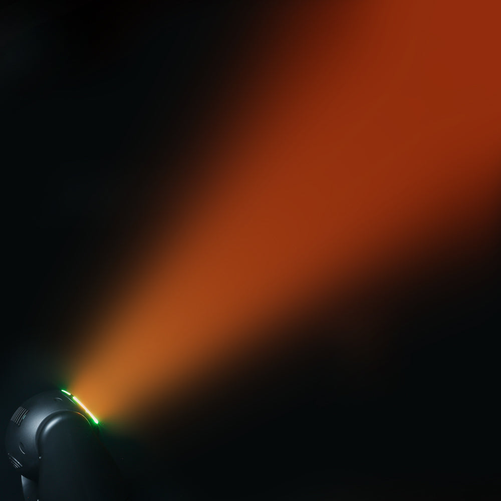 Cameo MOVO BEAM Z100 - Beam-moving head med ubegrenset rotasjon, LED-ring og zoom