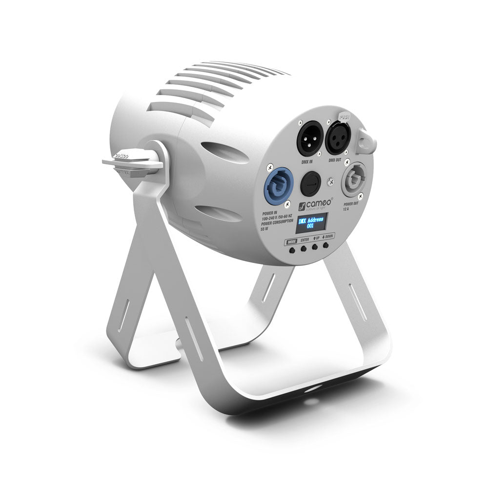 Cameo Q-SPOT 40 RGBW WH - Kompakt spotlys med 40W RGBW LED i hvitt kabinett