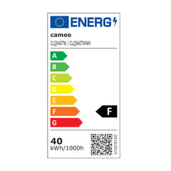 Cameo Q-SPOT 40 TW - Kompakt spot med 40 W justerbar hvit LED, utført i svart