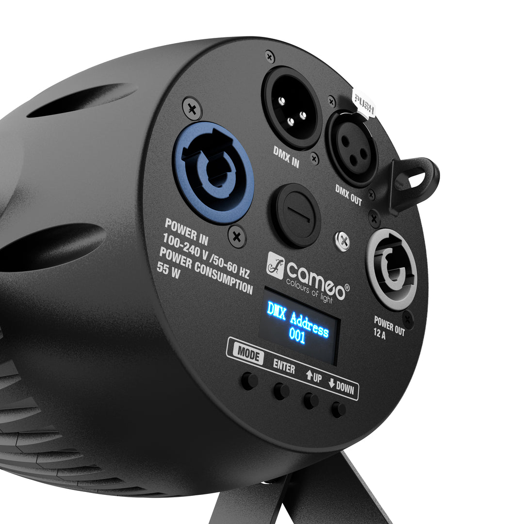 Cameo Q-SPOT 40 TW - Kompakt spot med 40 W justerbar hvit LED, utført i svart