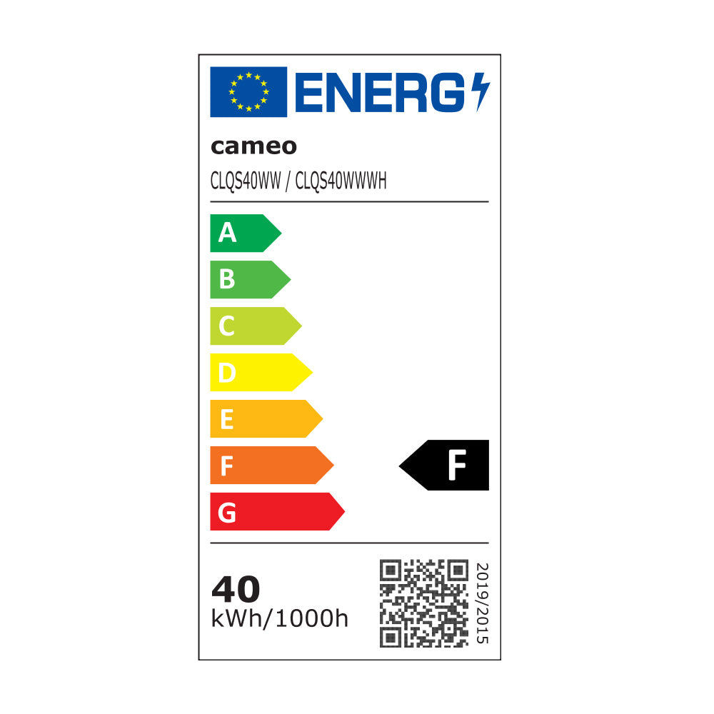 Cameo Q-SPOT 40 WW WH - Kompakt spot med 40 W WW LED i hvit finish