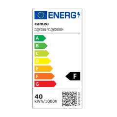 Cameo Q-SPOT 40 WW - Kompakt spot med 40 W WW-LED i svart finish