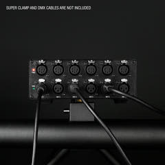 Cameo SB 6 T RDM - 6-utgangers DMX/RDM-splitter/booster med 3- og 5-pins kontakter