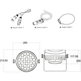 AFX RGBW LED-par med Zoom (28x10W)