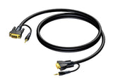 ProCab SVGA han > SVGA han & Stereo Audio Jack 25 meter