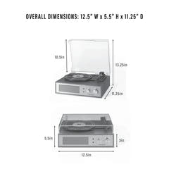 Crosley Miles platespiller, Svart