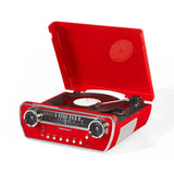 Crosley Powel CR6047A 7-i-1 Platespiller med Bluetooth, CD og radio