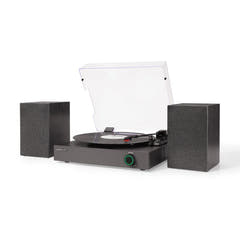 Crosley Zane platespiller med høyttalere, Svart